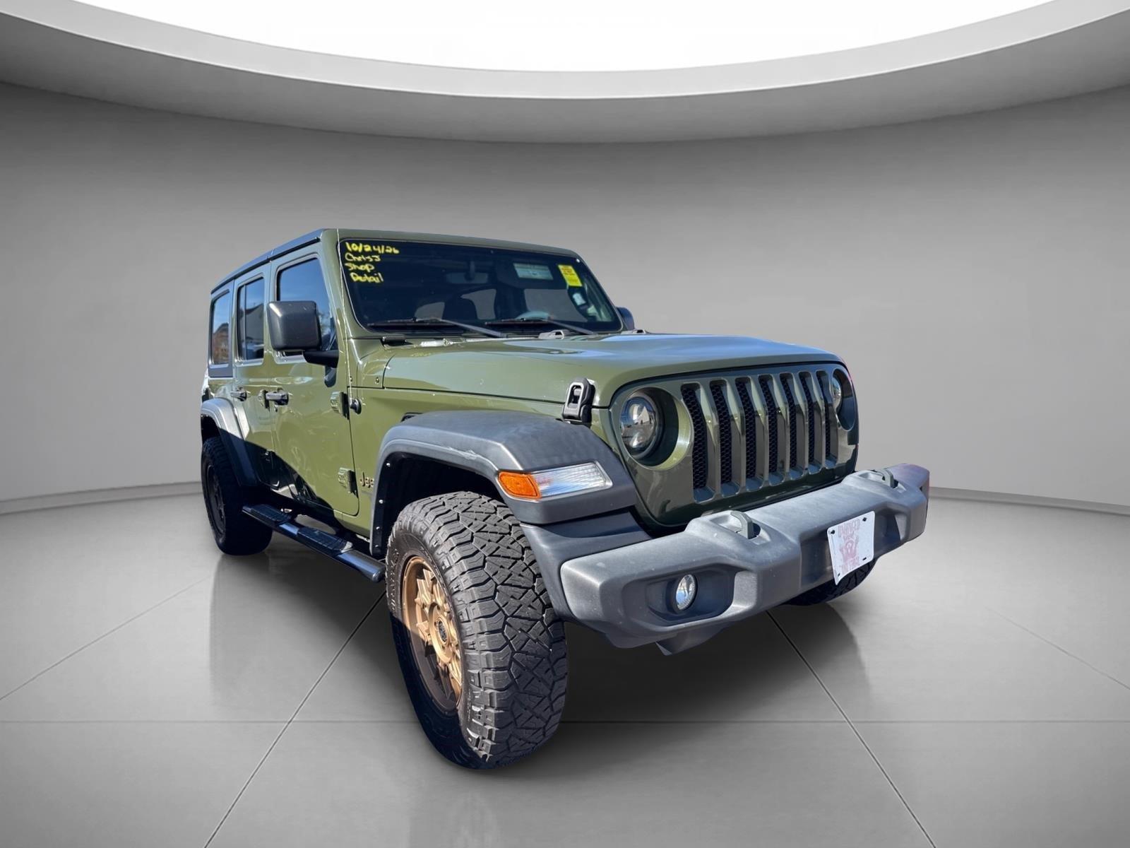Used 2021 Sarge Green Clearcoat Jeep Unlimited Sport S image 20