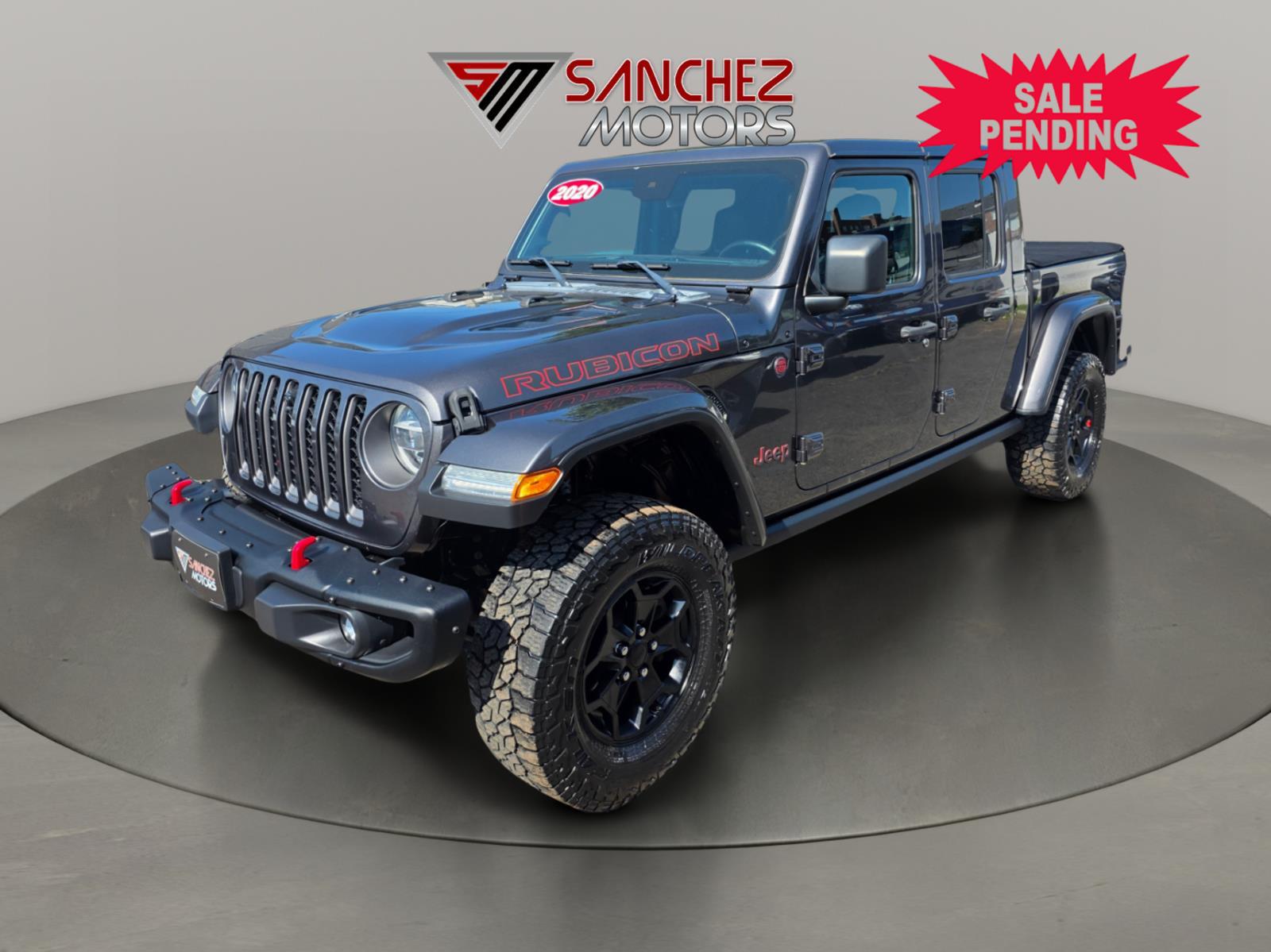 Gray (Granite Crystal Metallic Clearcoat) 2020 Jeep Gladiator Pickup Truck Four-Wheel Drive 8-Speed Automatic