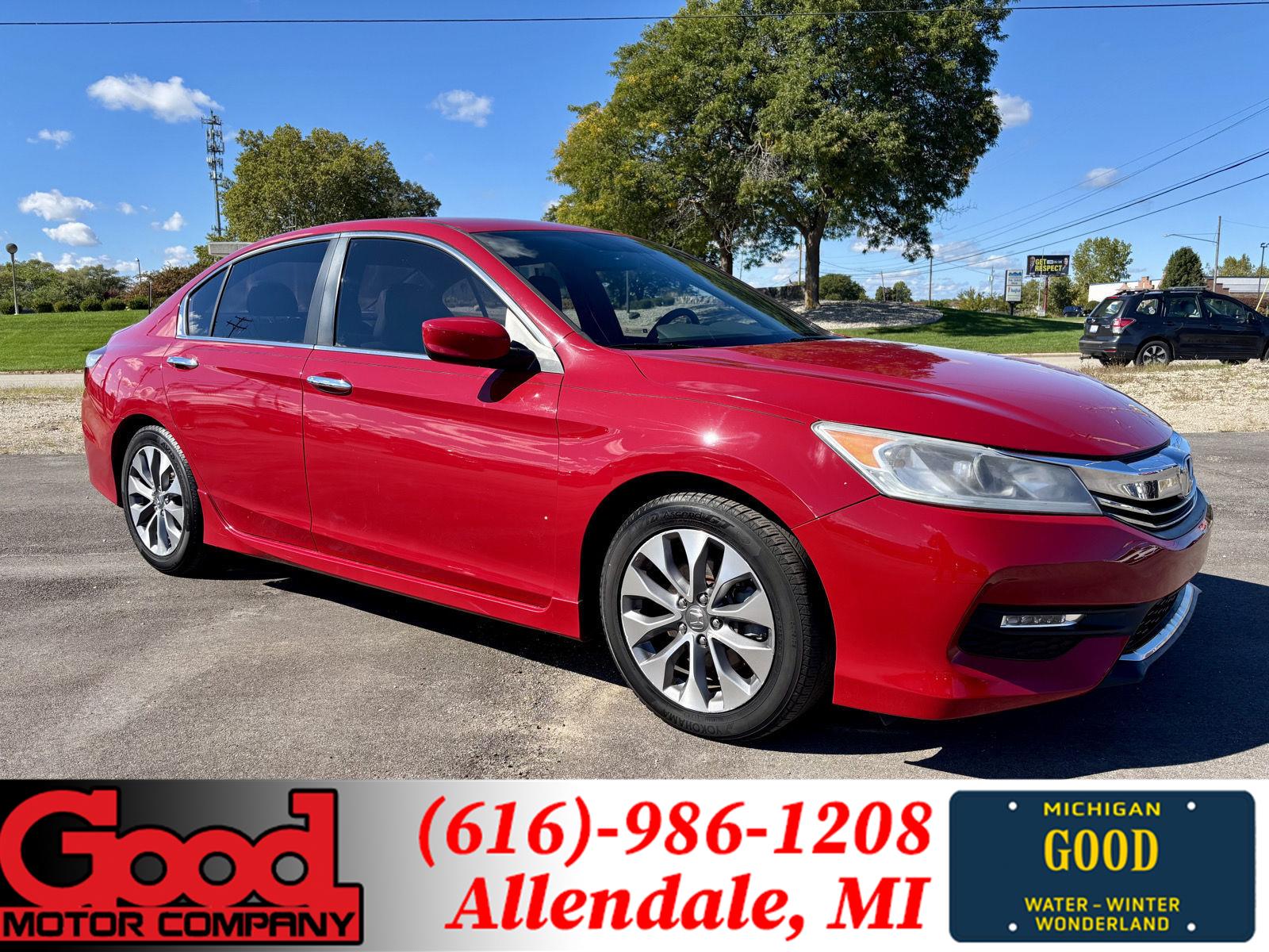 Basque Red Pearl II 2017 Honda Accord Sedan Front-Wheel Drive Continuously Variable Transmission