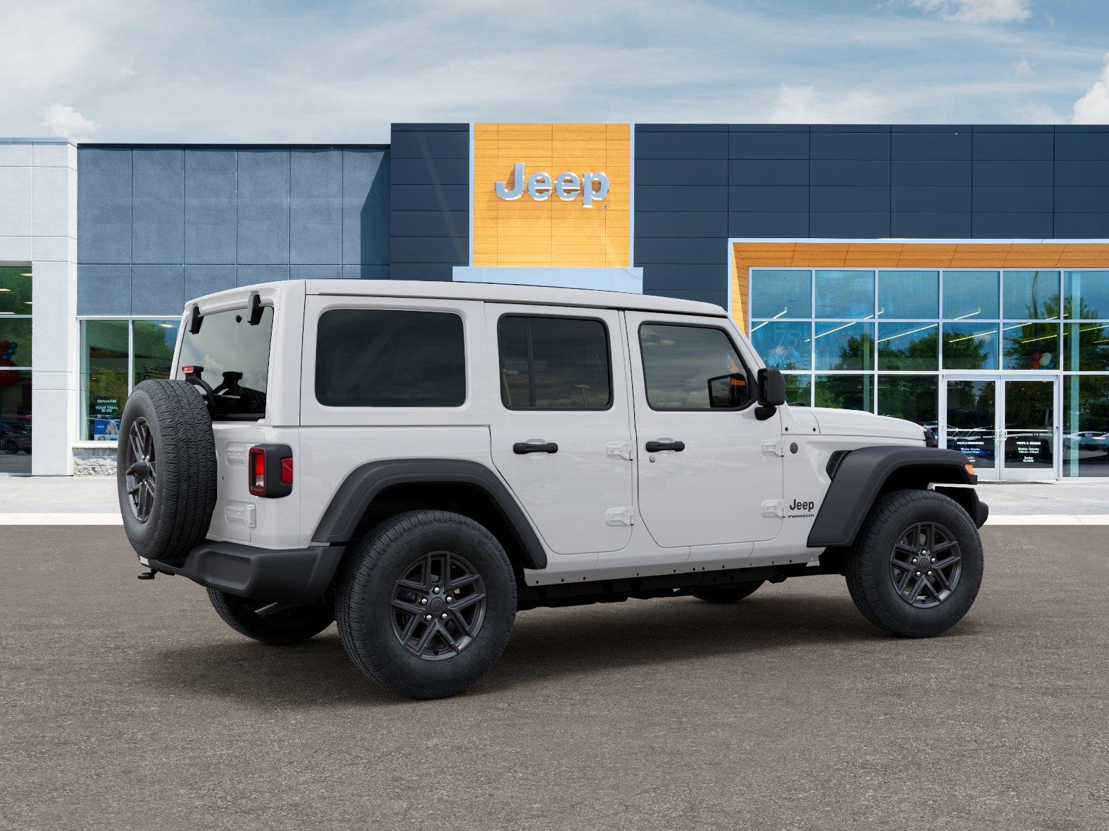 New 2026 Bright White Clear-Coat Exterior Paint Jeep Sport S image 4