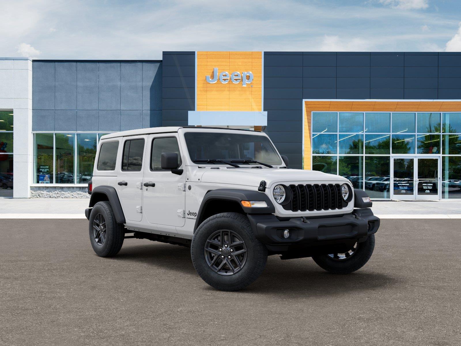 New 2026 Bright White Clear-Coat Exterior Paint Jeep Sport S image 5