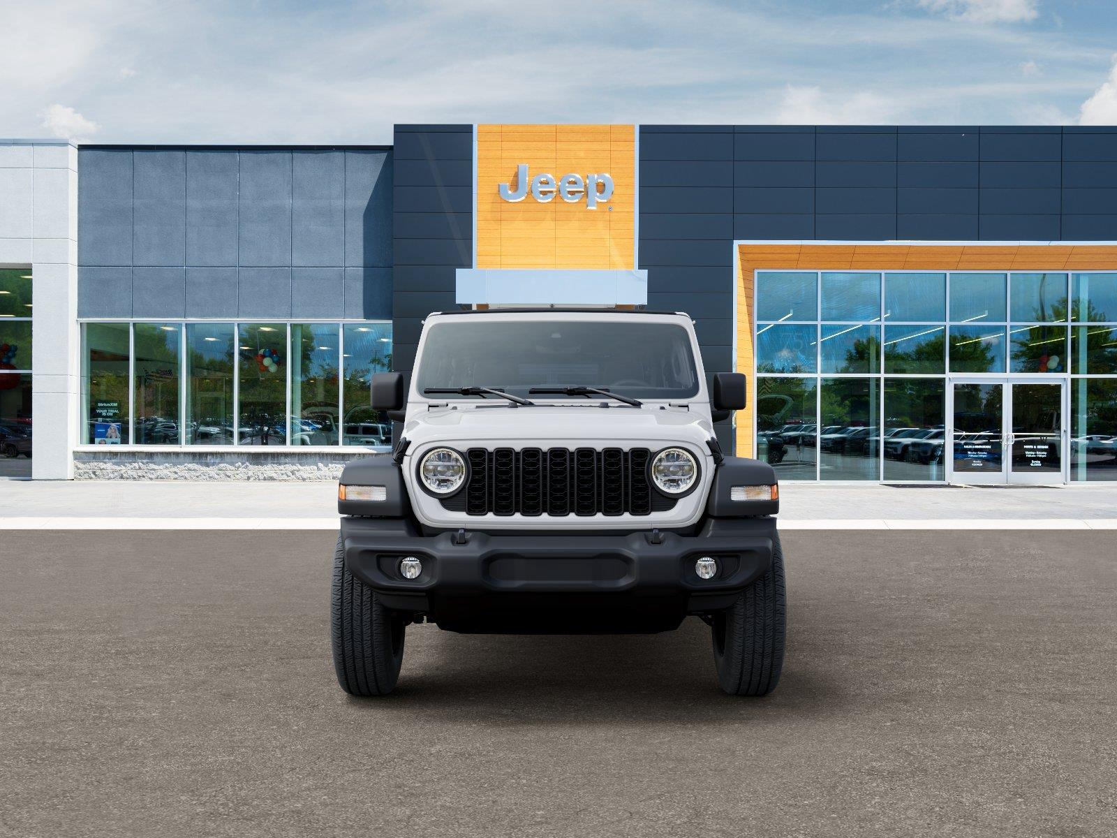 New 2026 Bright White Clear-Coat Exterior Paint Jeep Sport S image 6