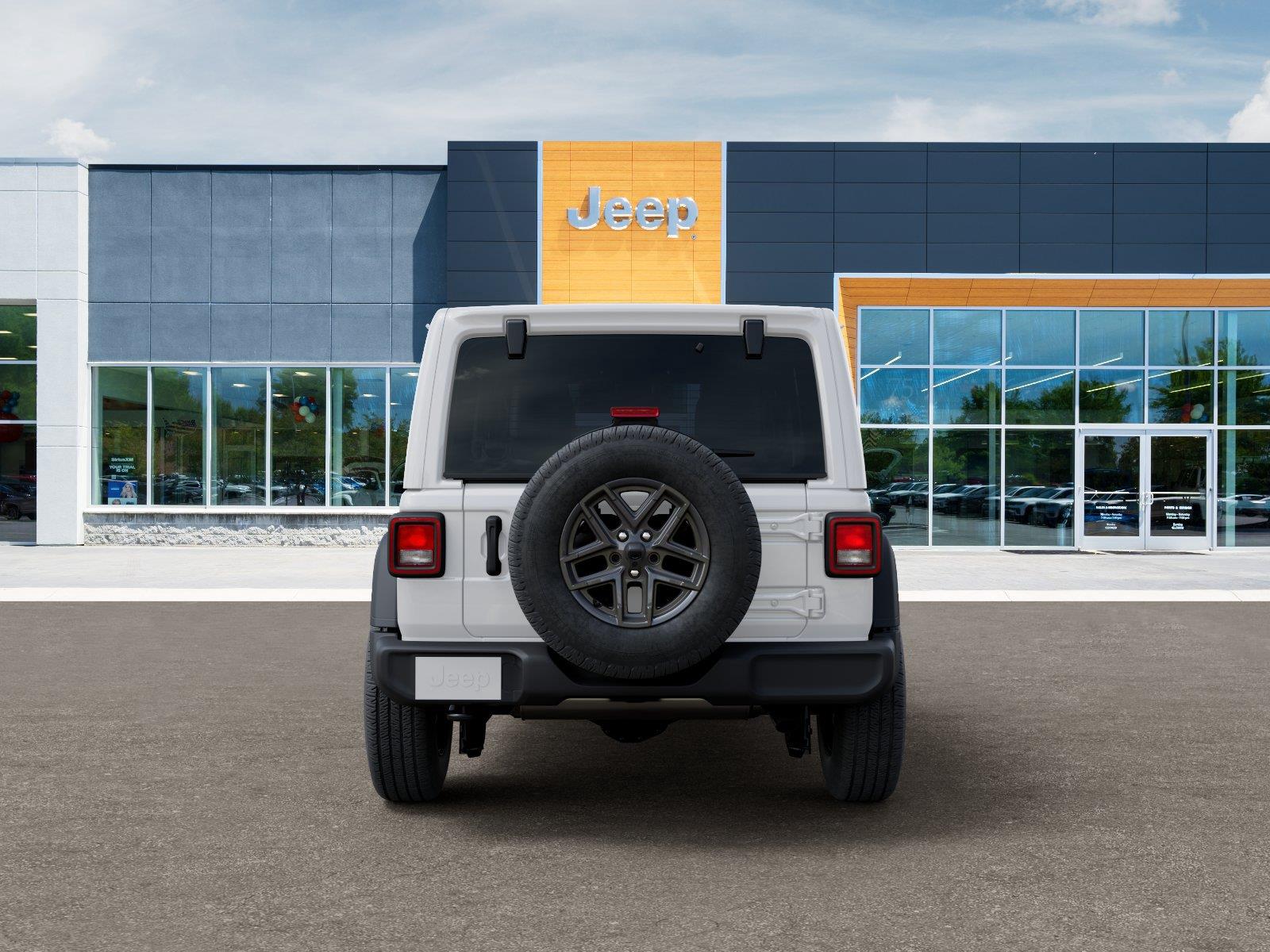 New 2026 Bright White Clear-Coat Exterior Paint Jeep Sport S image 7