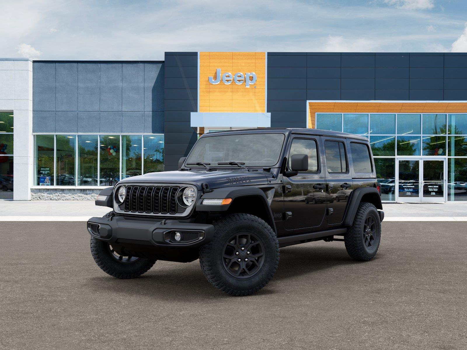 Black Clearcoat 2026 Jeep Wrangler SUV / Crossover Four-Wheel Drive 8-Speed Automatic
