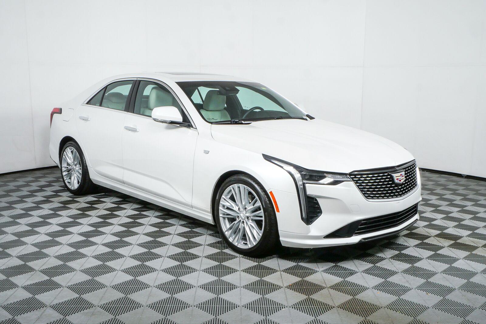 Crystal White Tricoat 2021 Cadillac CT4 Sedan Rear-Wheel Drive 8-Speed Automatic