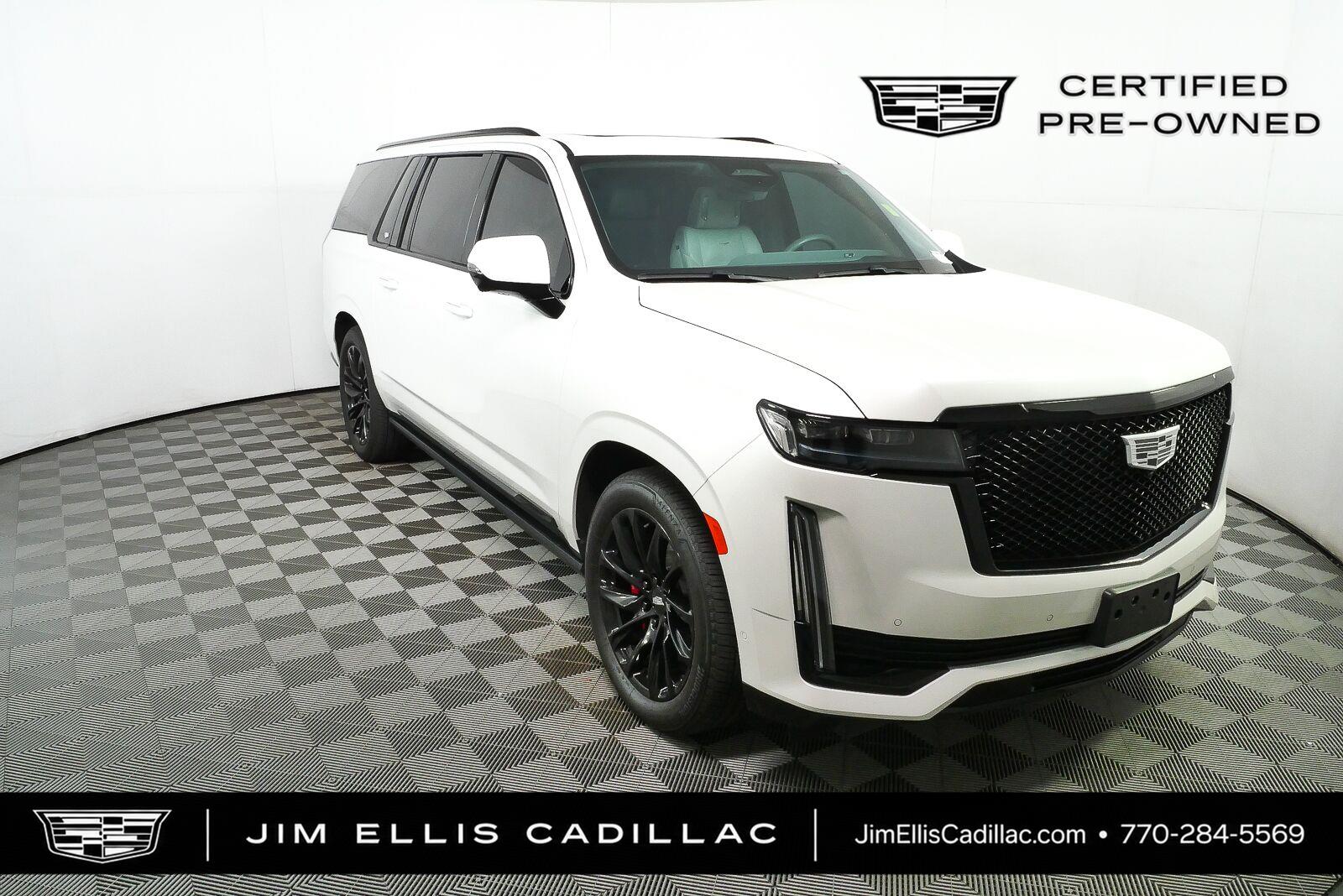 Crystal White Tricoat 2023 Cadillac Escalade ESV SUV / Crossover Four-Wheel Drive Automatic
