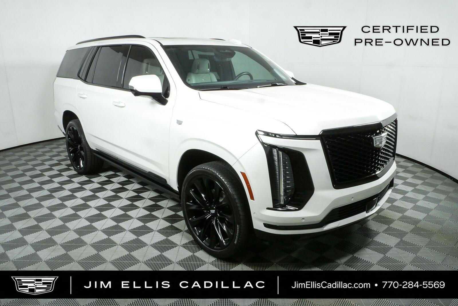 Crystal White Tricoat 2025 Cadillac Escalade SUV / Crossover Four-Wheel Drive Automatic