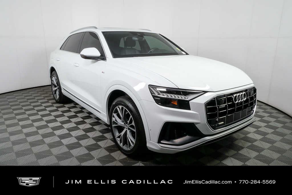 Glacier White Metallic 2021 Audi Q8 SUV / Crossover All-Wheel Drive Automatic