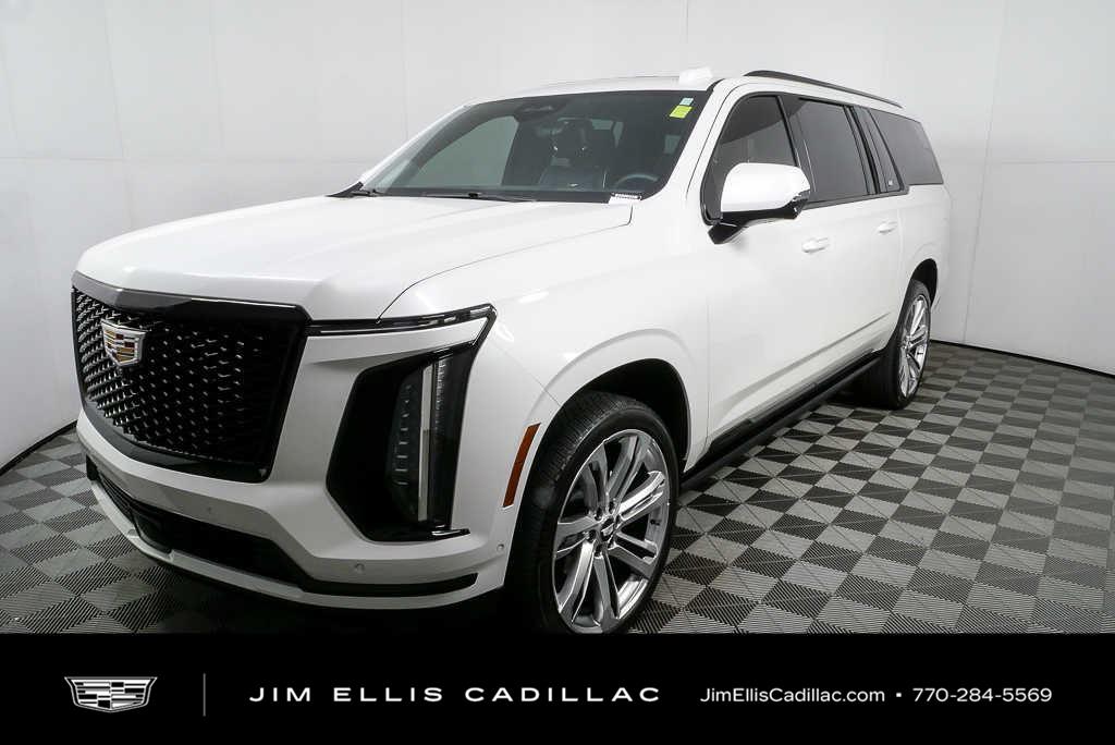 Crystal White Tricoat 2025 Cadillac Escalade ESV SUV / Crossover Four-Wheel Drive Automatic