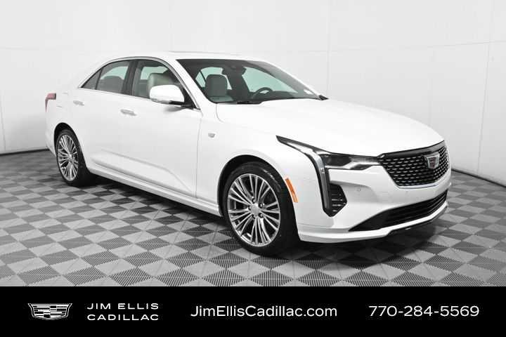 Crystal White Tricoat 2025 Cadillac CT4 Sedan Rear-Wheel Drive 8-Speed Automatic