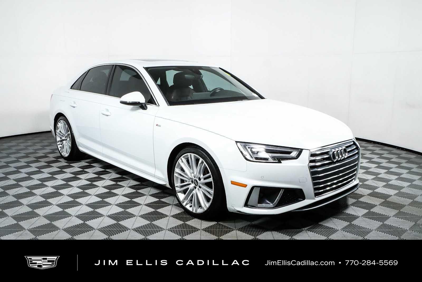 Glacier White Metallic 2019 Audi A4 Sedan All-Wheel Drive Automatic