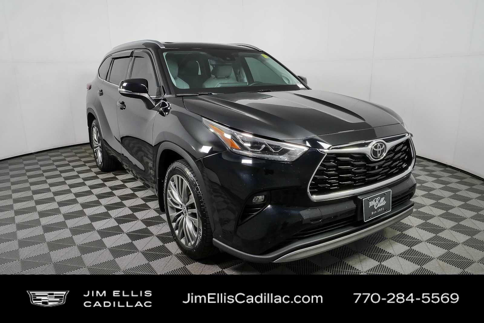 Midnight Black Metallic 2021 Toyota Highlander SUV / Crossover All-Wheel Drive 8-Speed Automatic