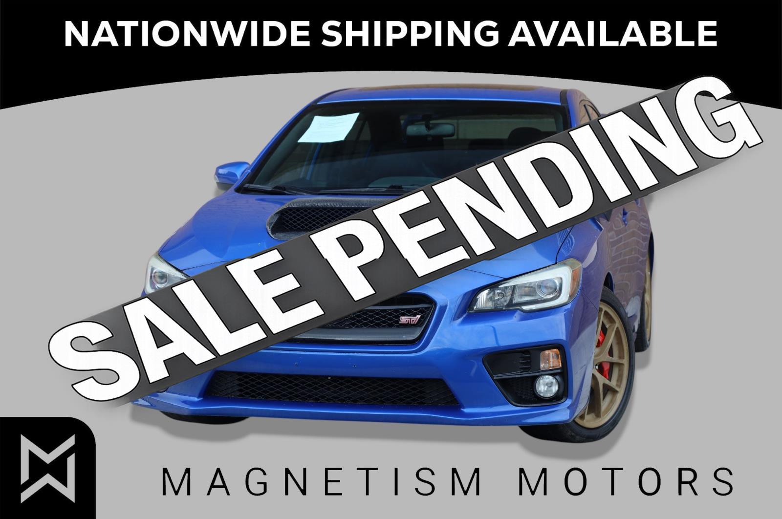 WR Blue Pearl 2015 Subaru WRX STI Limited Sedan All-Wheel Drive Manual