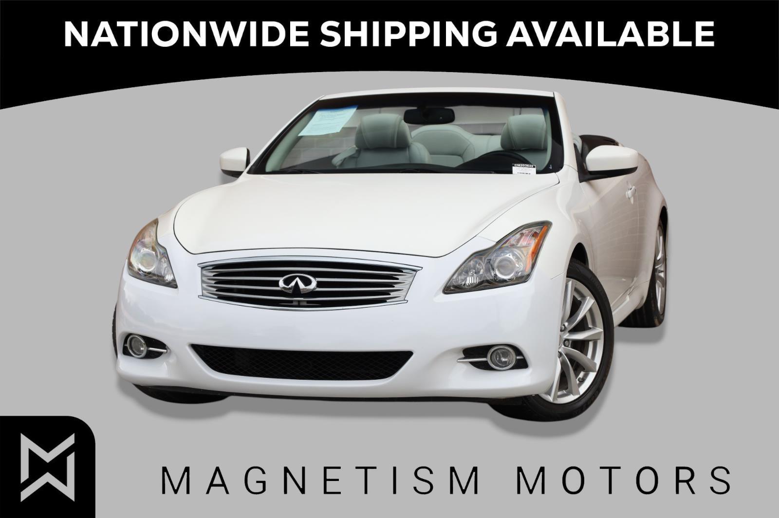 Moonlight White 2012 INFINITI G37 Convertible RWD Convertible Rear-Wheel Drive Automatic