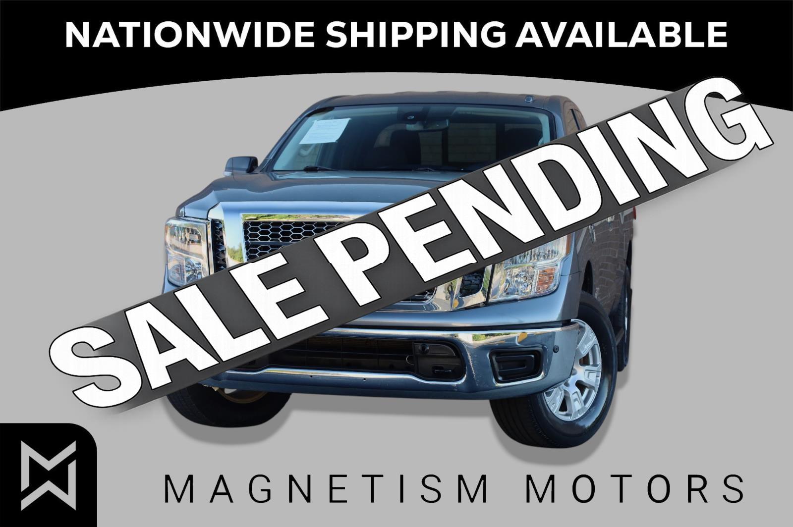 Gray (Gun Metallic) 2017 Nissan Titan Pickup Truck Four-Wheel Drive Automatic