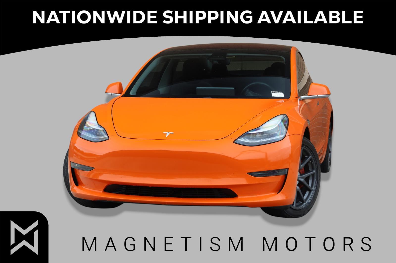 Blue 2018 Tesla Model 3 Long Range RWD Sedan Rear-Wheel Drive Automatic