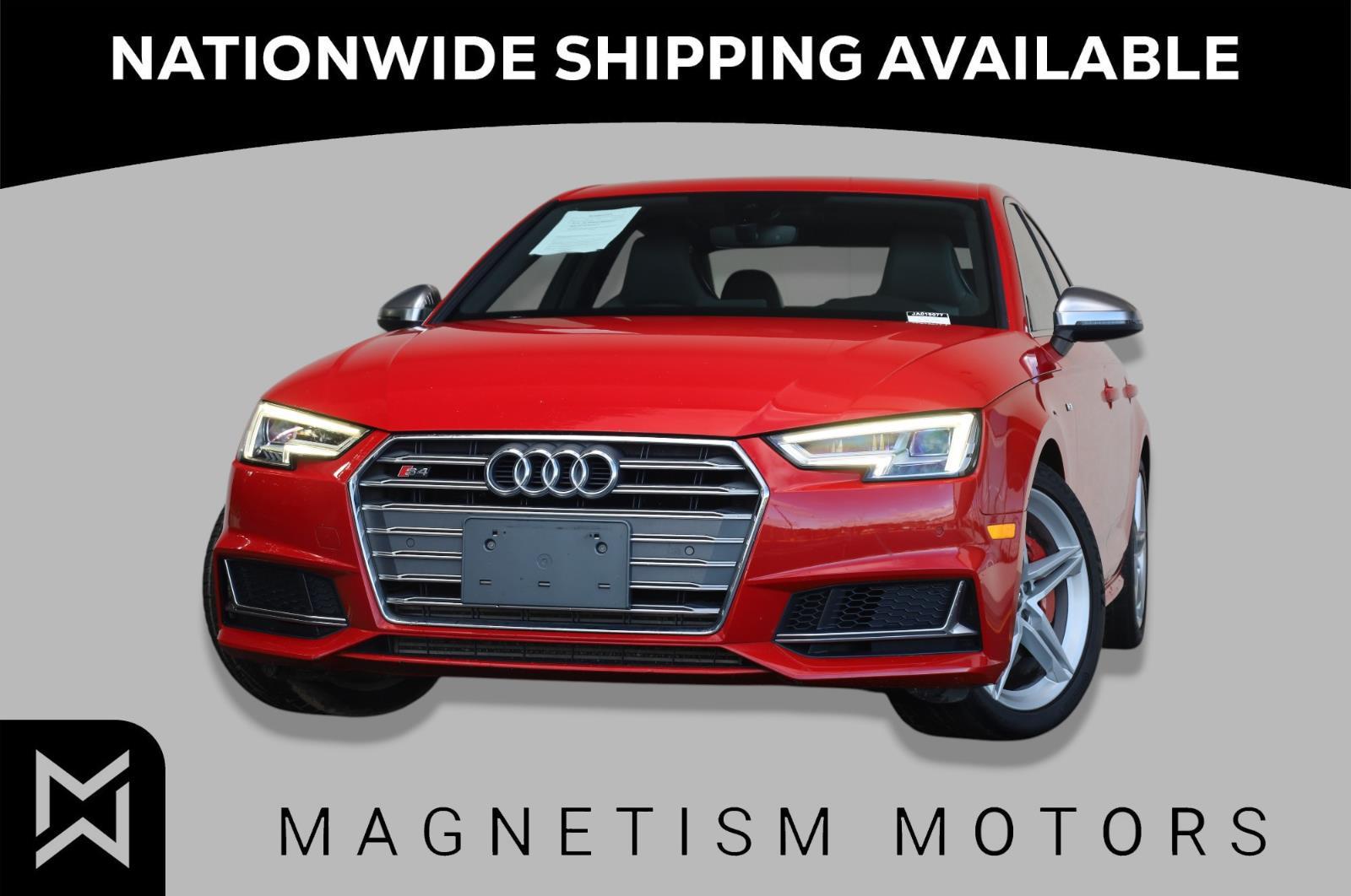 Orange (TANGO RED METALLIC) 2018 Audi S4 Sedan All-Wheel Drive Automatic