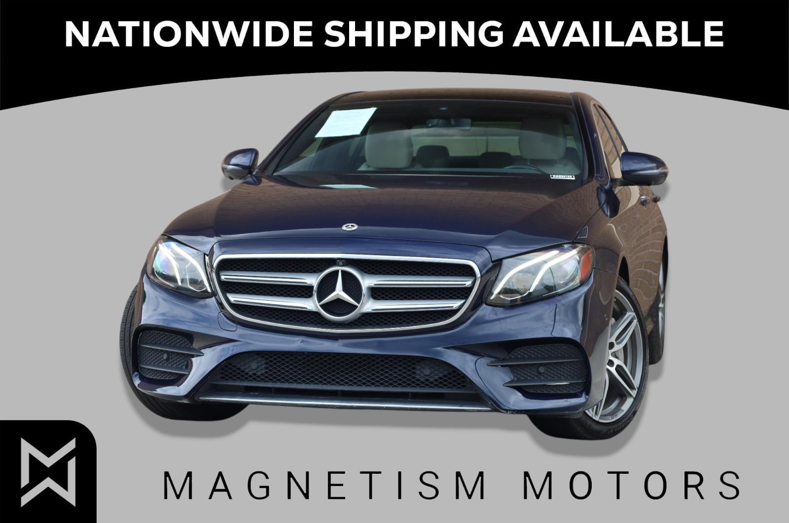 Lunar Blue Metallic 2019 Mercedes-Benz E-Class Sedan All-Wheel Drive Automatic