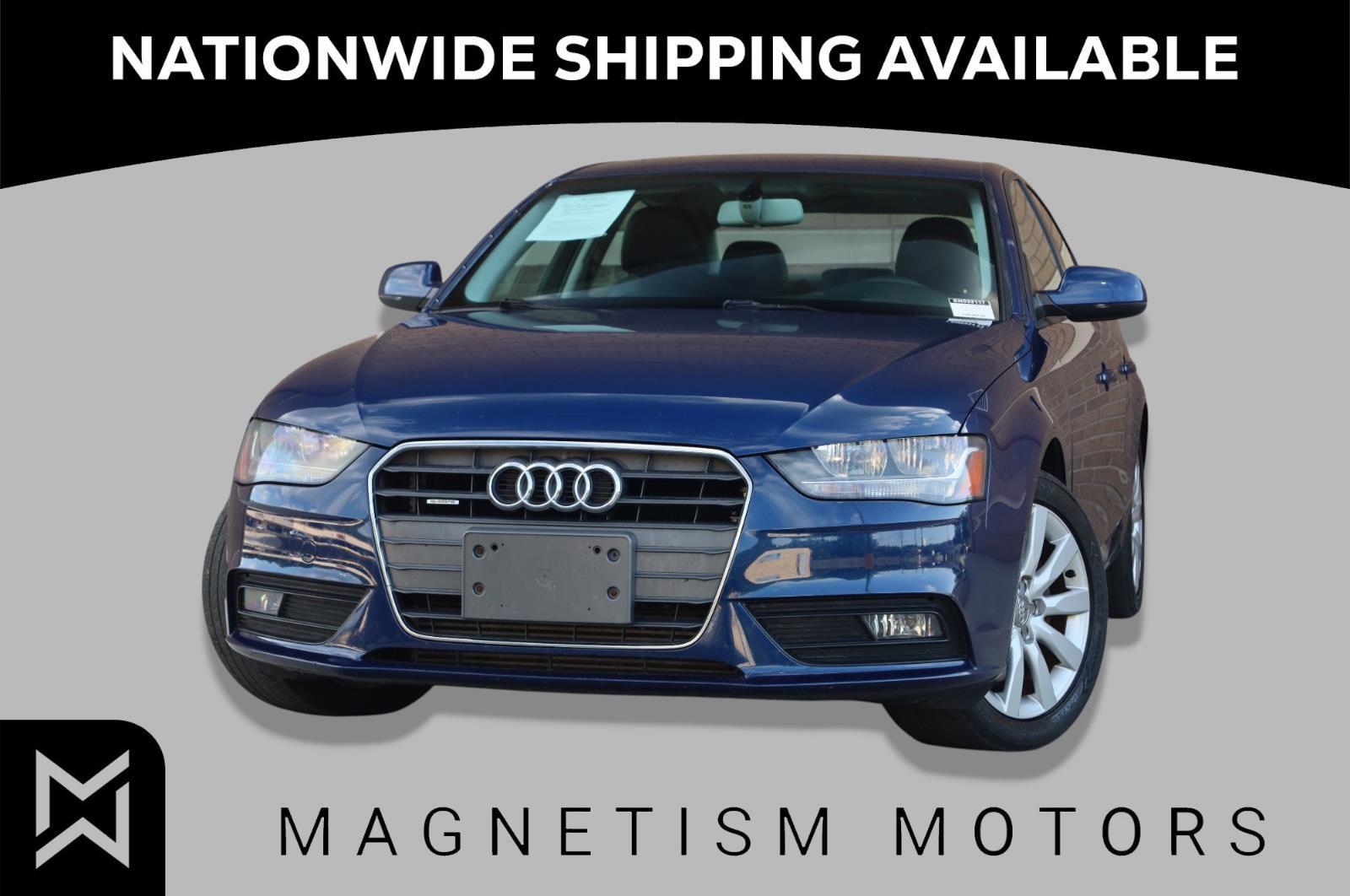 Blue 2014 Audi A4 Sedan All-Wheel Drive Automatic