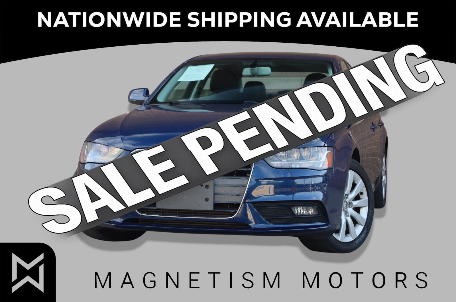 Blue 2014 Audi A4 Sedan All-Wheel Drive Automatic