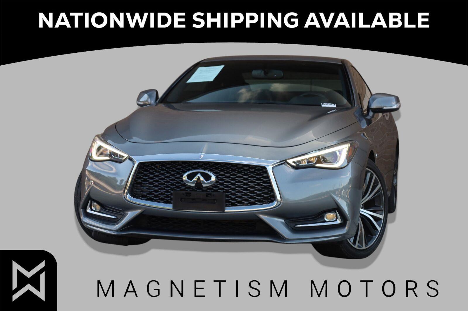 Gray (Graphite Shadow) 2018 INFINITI Q60 Coupe All-Wheel Drive Automatic