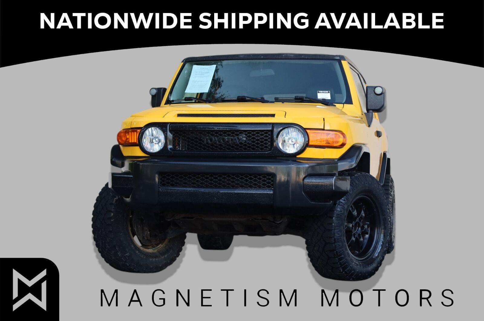 Yellow 2007 Toyota FJ Cruiser SUV / Crossover Four-Wheel Drive Automatic