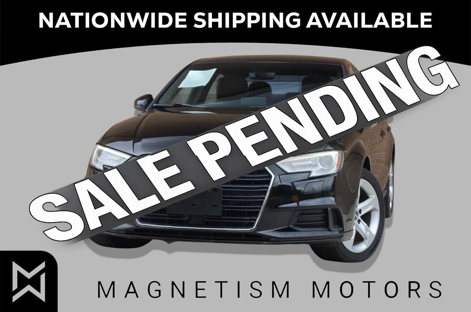Brilliant Black 2017 Audi A3 Sedan Front-Wheel Drive Automatic