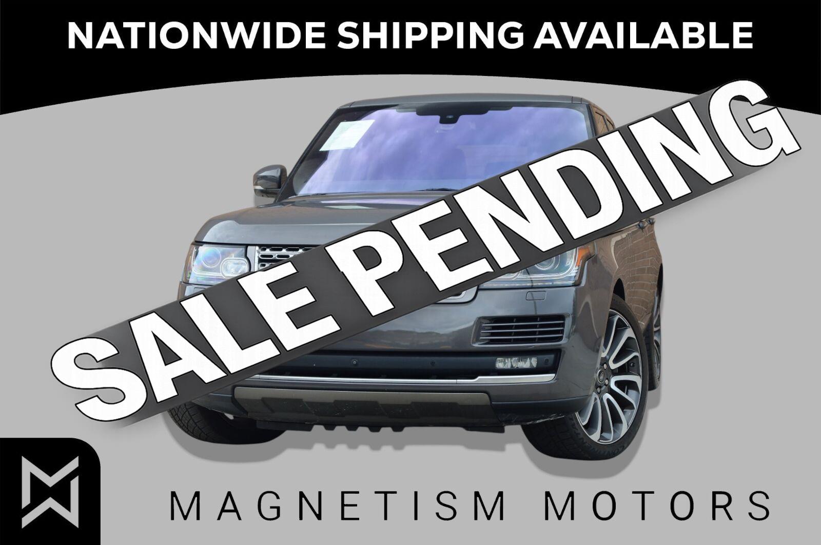 2016 Land Rover Range Rover V8 Supercharged 4WD