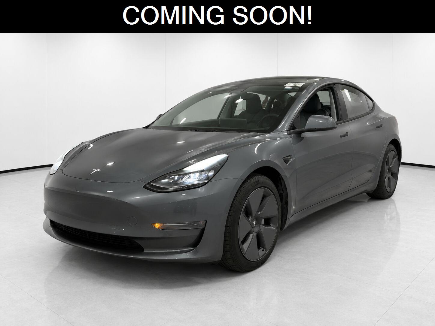Midnight Silver Metallic 2023 Tesla Model 3 Sedan Rear-Wheel Drive Automatic