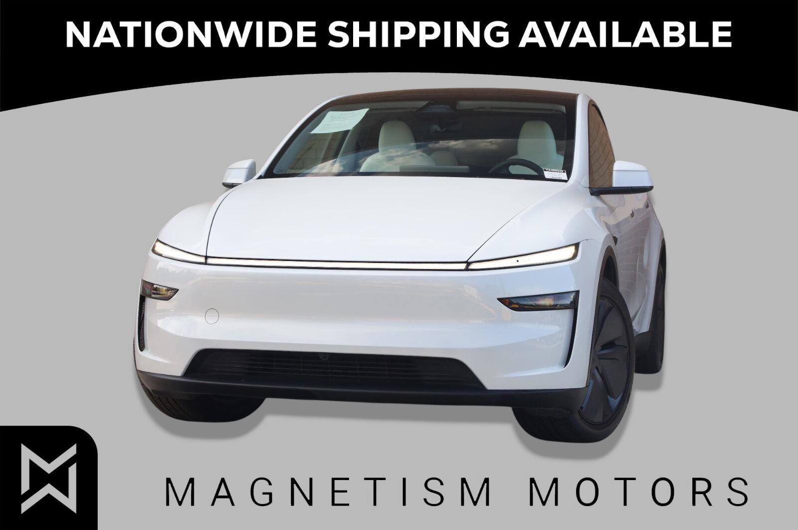 Pearl White Multi-Coat 2026 Tesla Model Y SUV / Crossover Rear-Wheel Drive Automatic