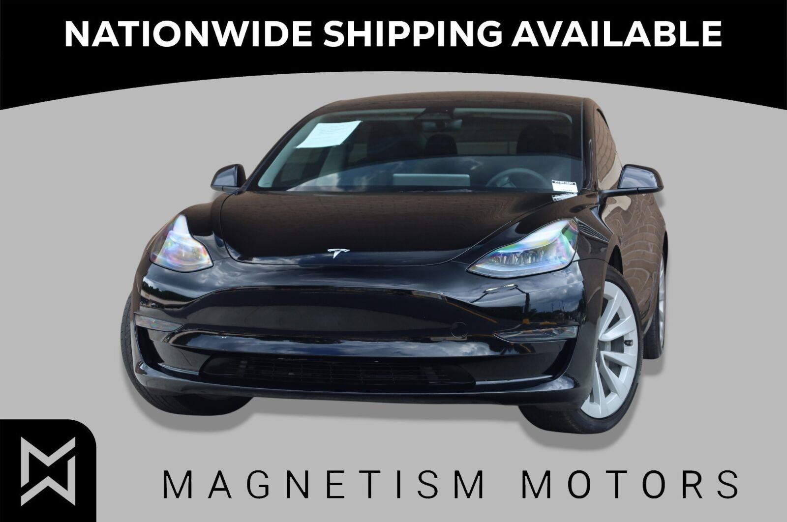 Solid Black 2023 Tesla Model 3 Sedan Rear-Wheel Drive Automatic