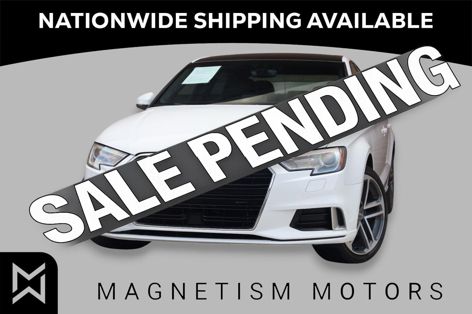 Ibis White 2018 Audi A3 Sedan Front-Wheel Drive Automatic
