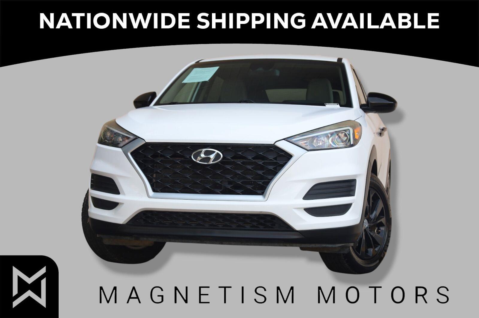 Dazzling White 2019 Hyundai Tucson SUV / Crossover Front-Wheel Drive Automatic