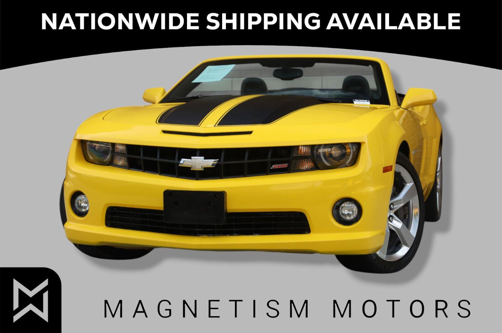 Rally Yellow 2011 Chevrolet Camaro Convertible Rear-Wheel Drive Automatic