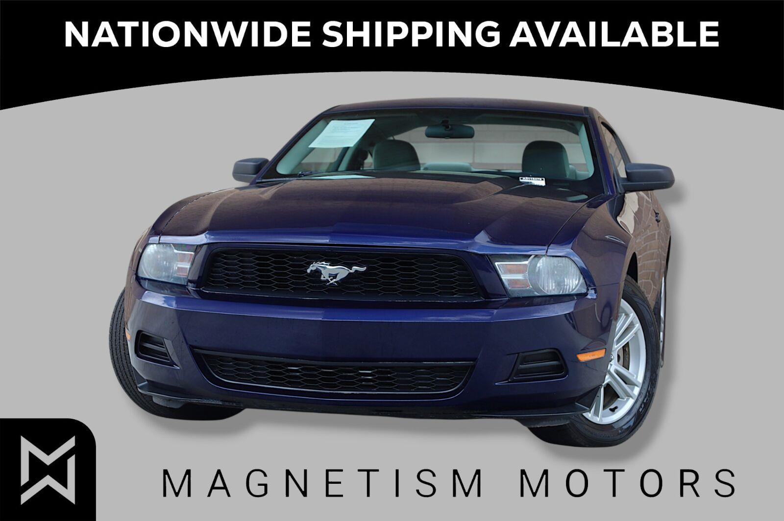 Kona Blue Metallic 2010 Ford Mustang Coupe Rear-Wheel Drive Manual