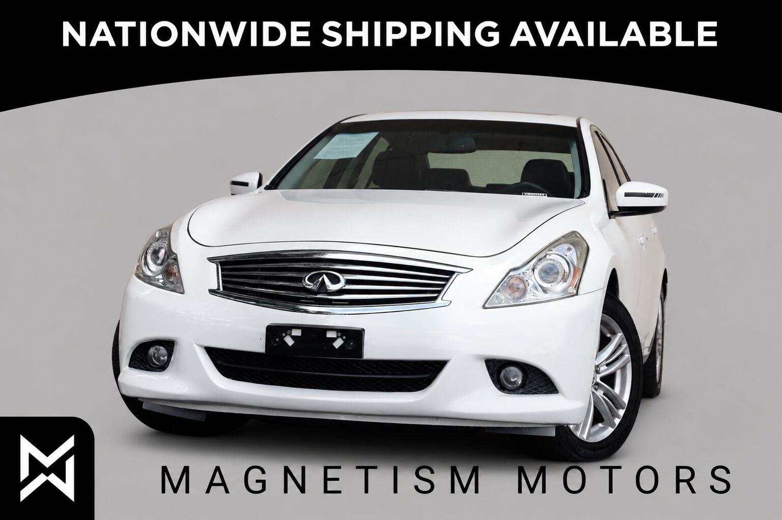 Moonlight White 2012 INFINITI G25 Sedan All-Wheel Drive Automatic