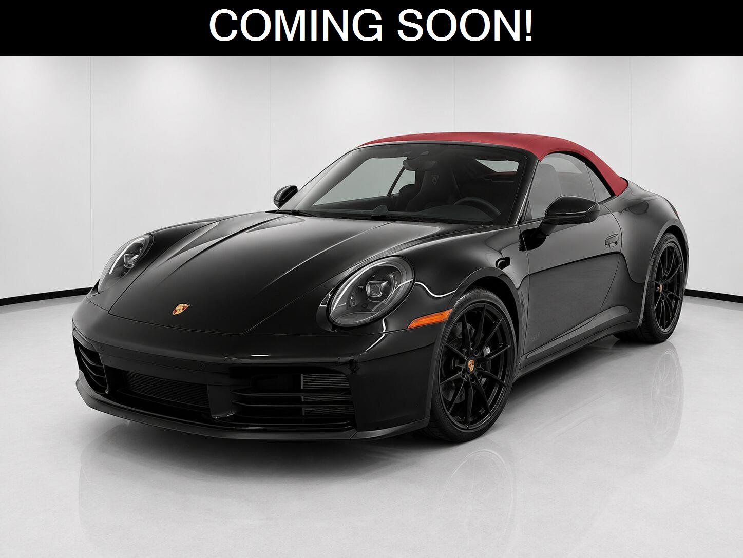 Black 2026 Porsche 911 Convertible Rear-Wheel Drive Manual
