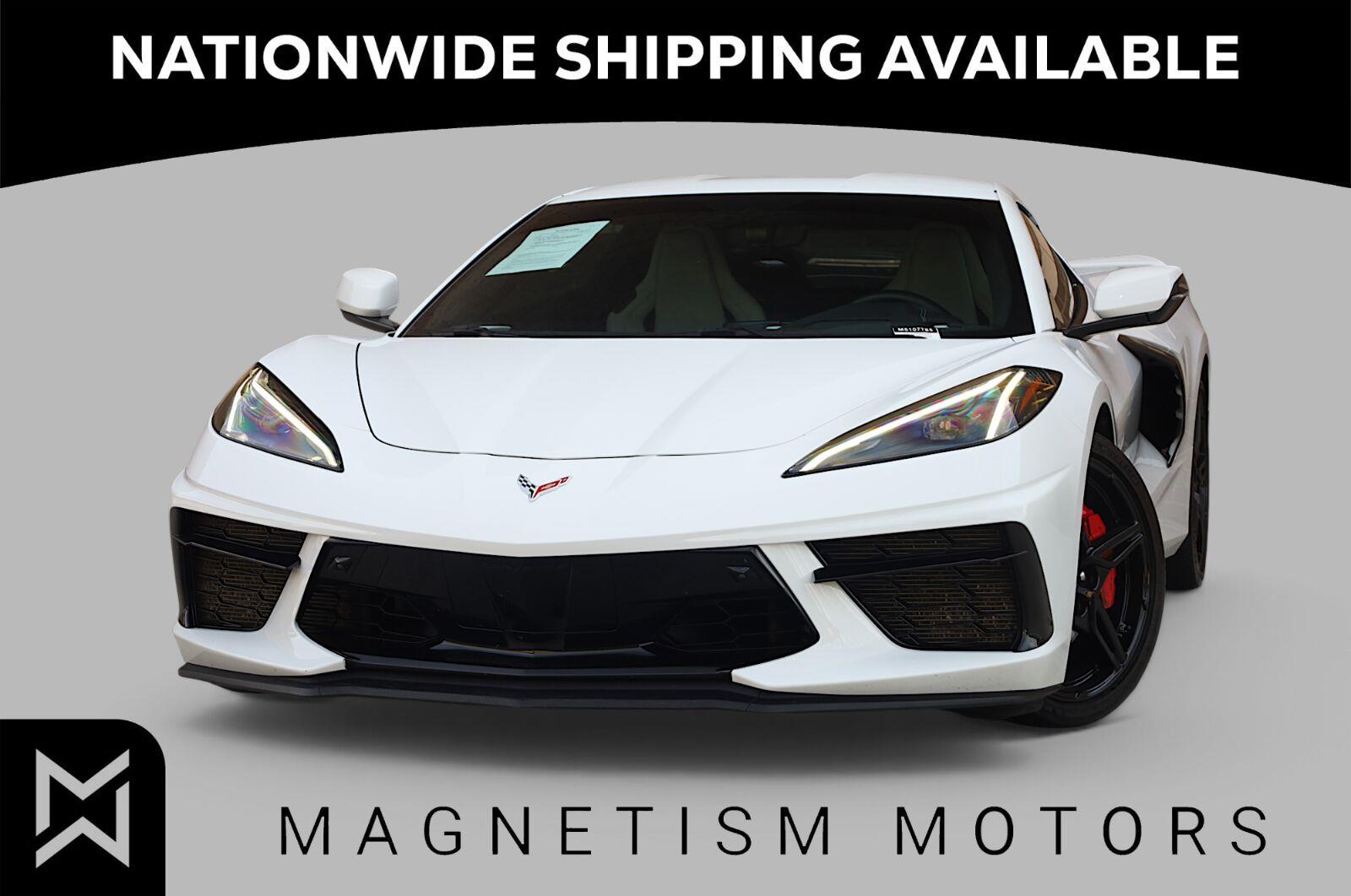 Arctic White 2021 Chevrolet Corvette Coupe Rear-Wheel Drive Automatic