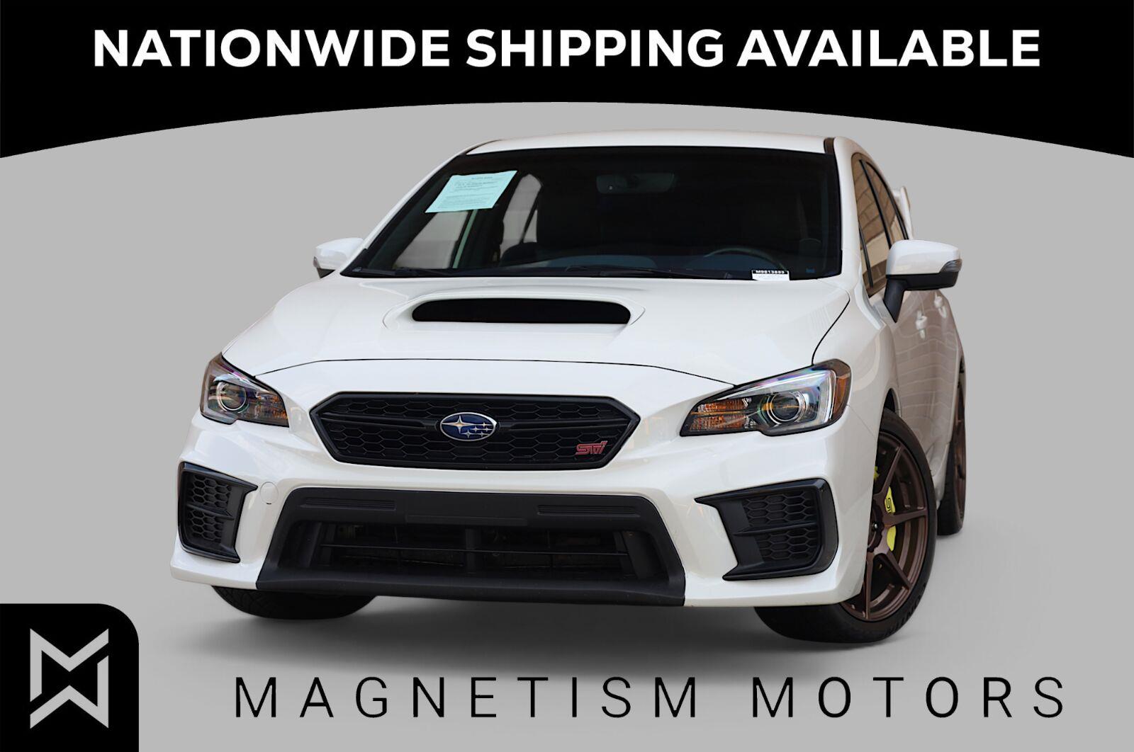 Crystal White Pearl 2021 Subaru WRX STI Sedan All-Wheel Drive Manual