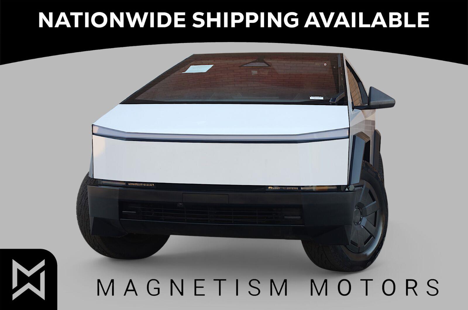 White 2025 Tesla Cybertruck Pickup Truck All-Wheel Drive Automatic