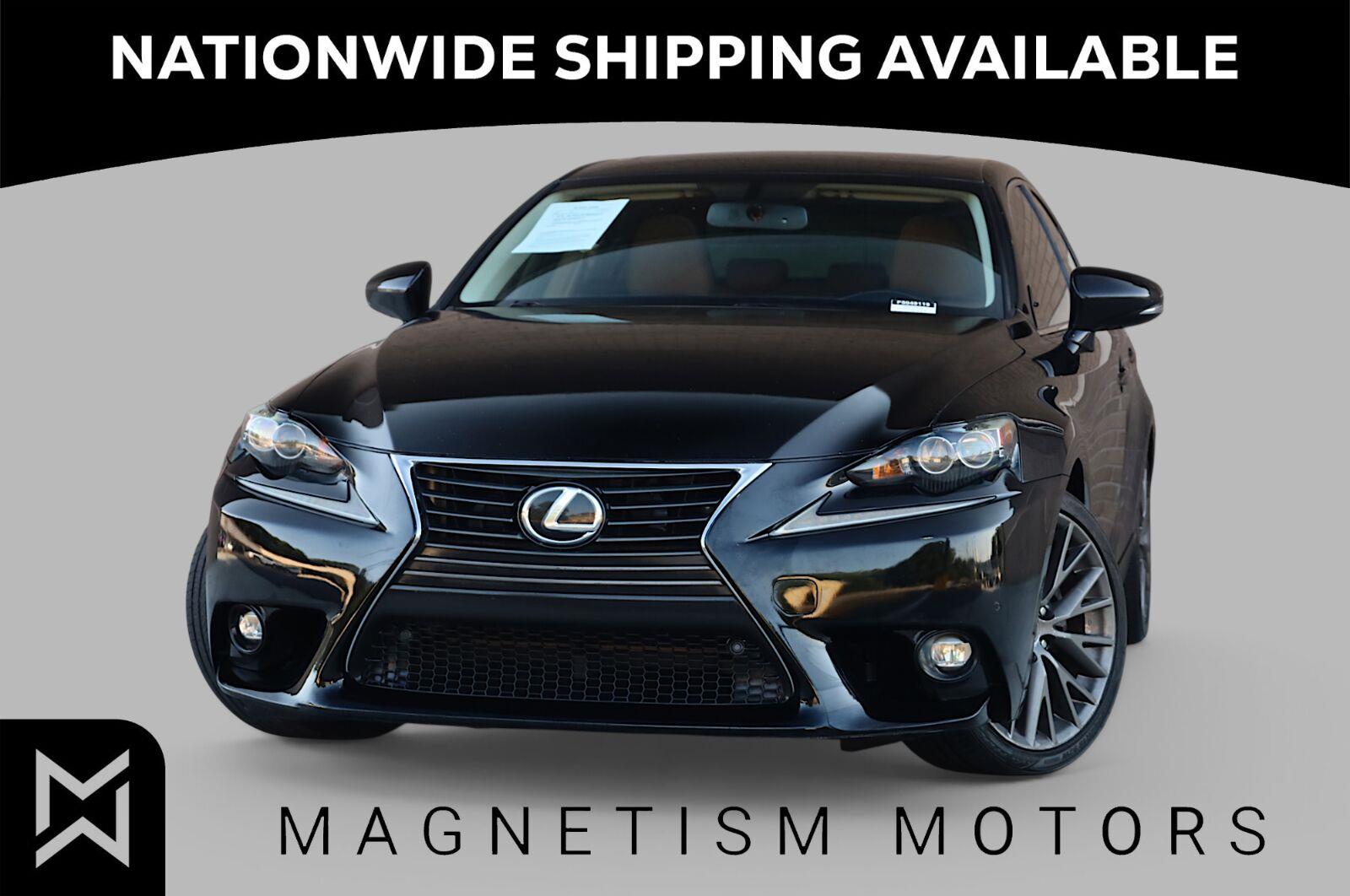 Black (Obsidian) 2015 Lexus IS Sedan Rear-Wheel Drive Automatic