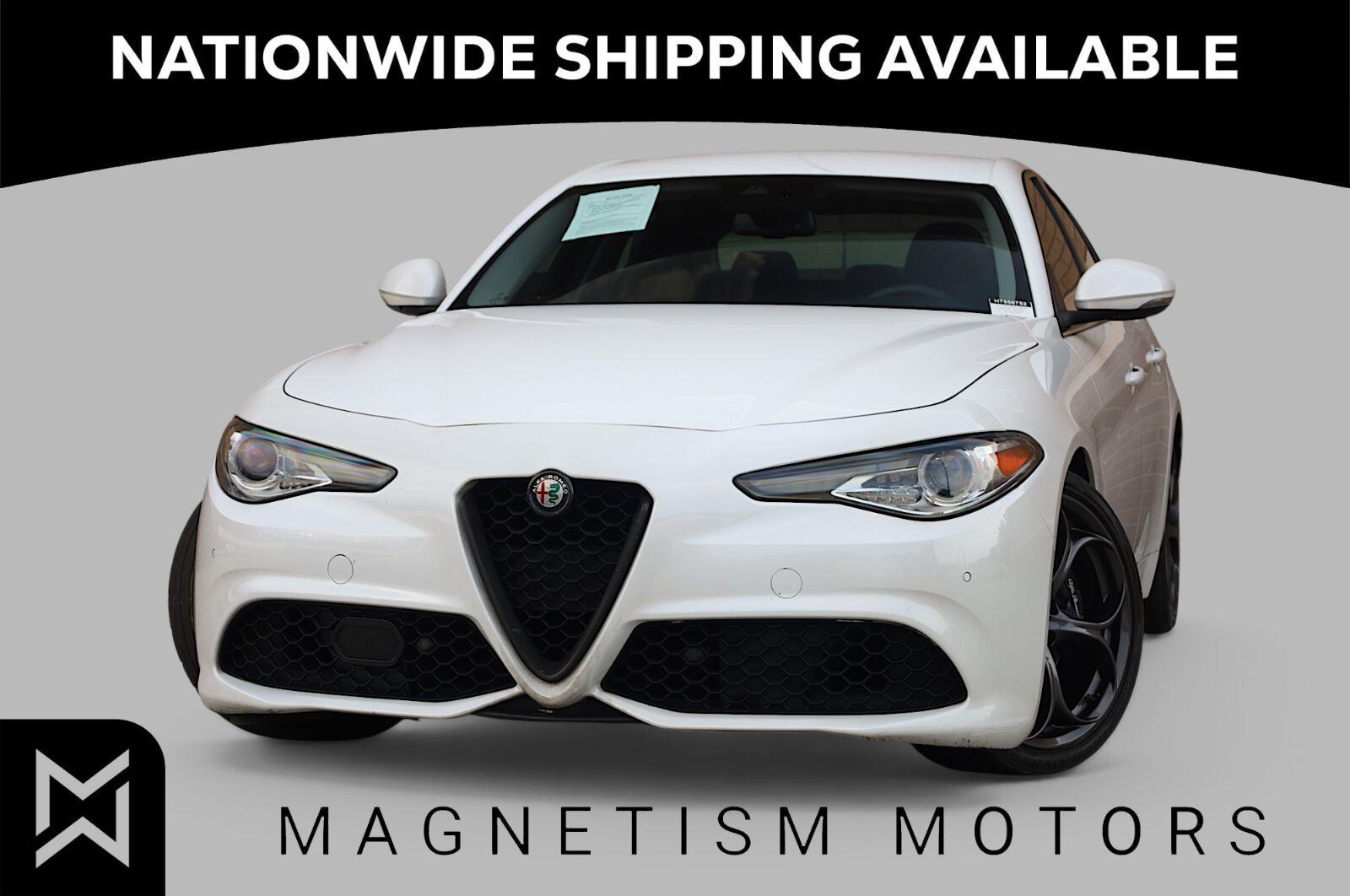 Trofeo White Tri-Coat 2017 Alfa Romeo Giulia Sedan Rear-Wheel Drive Automatic