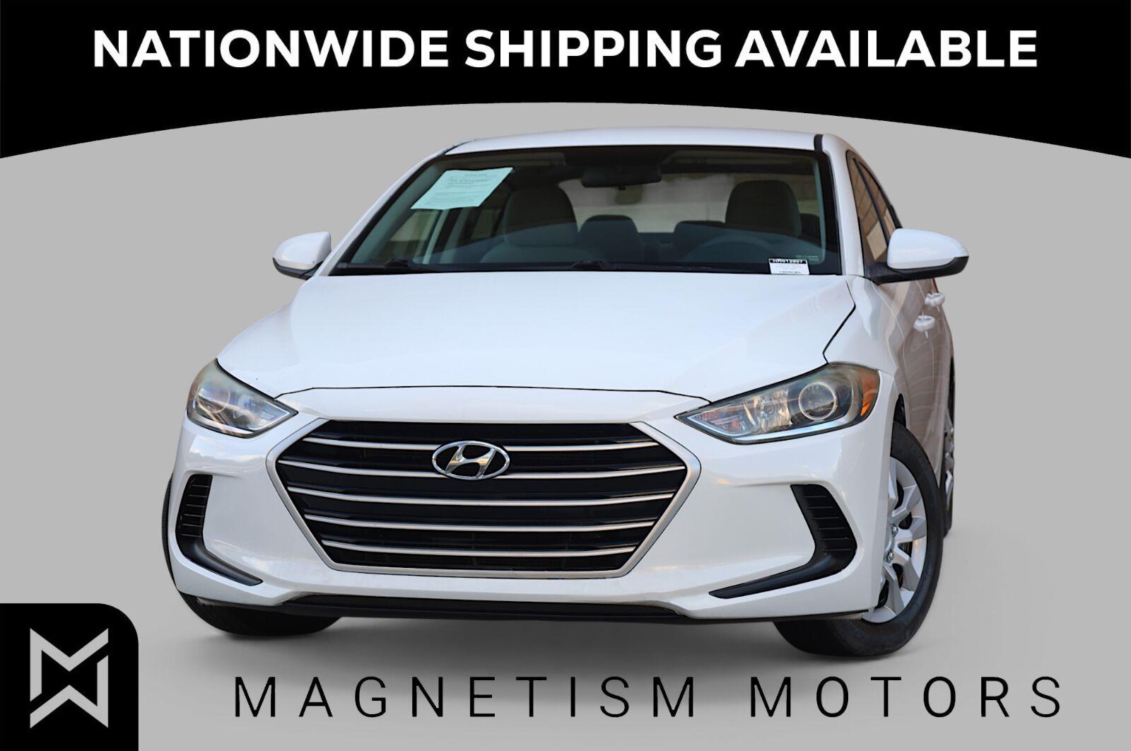 Quartz White Pearl 2017 Hyundai Elantra Sedan Front-Wheel Drive Automatic