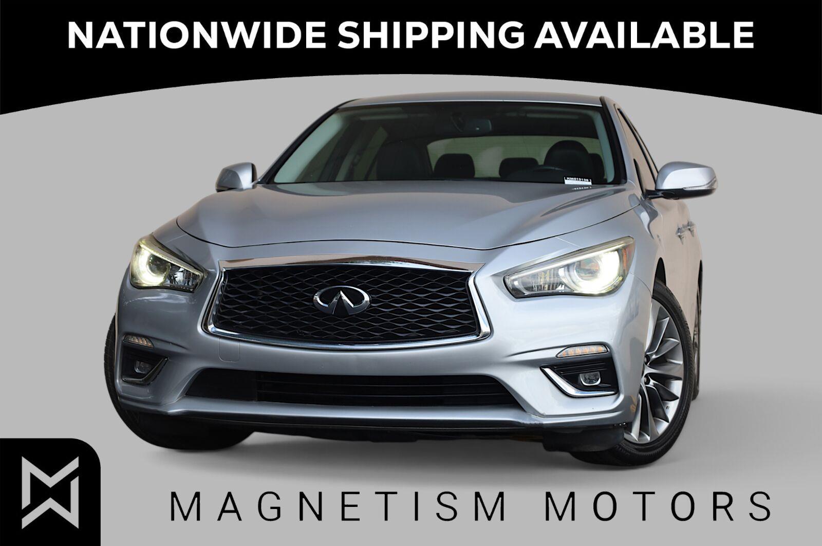 Gray (Graphite Shadow) 2019 INFINITI Q50 Sedan Rear-Wheel Drive Automatic