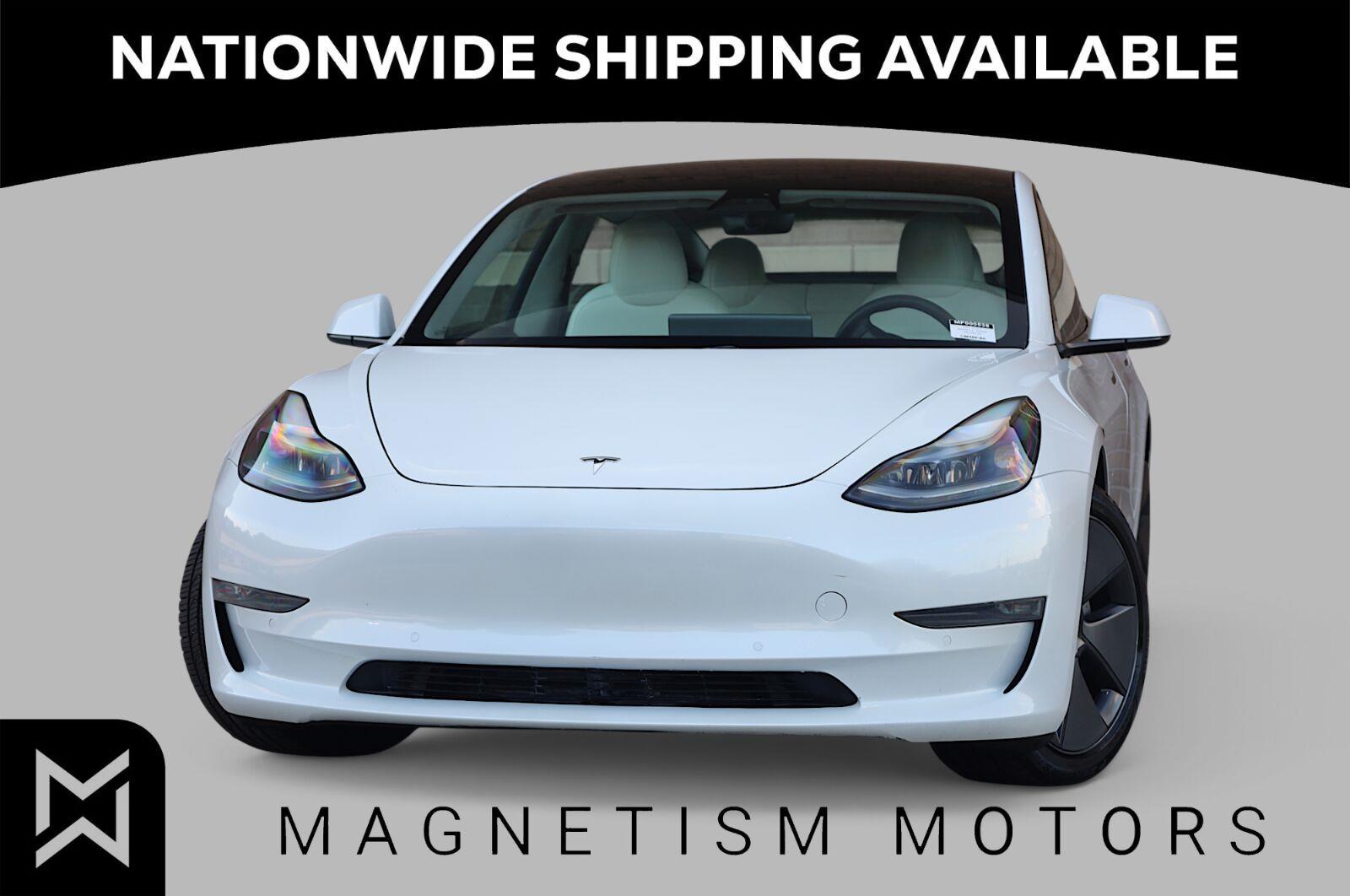 Pearl White Multi-Coat 2021 Tesla Model 3 Sedan All-Wheel Drive Automatic