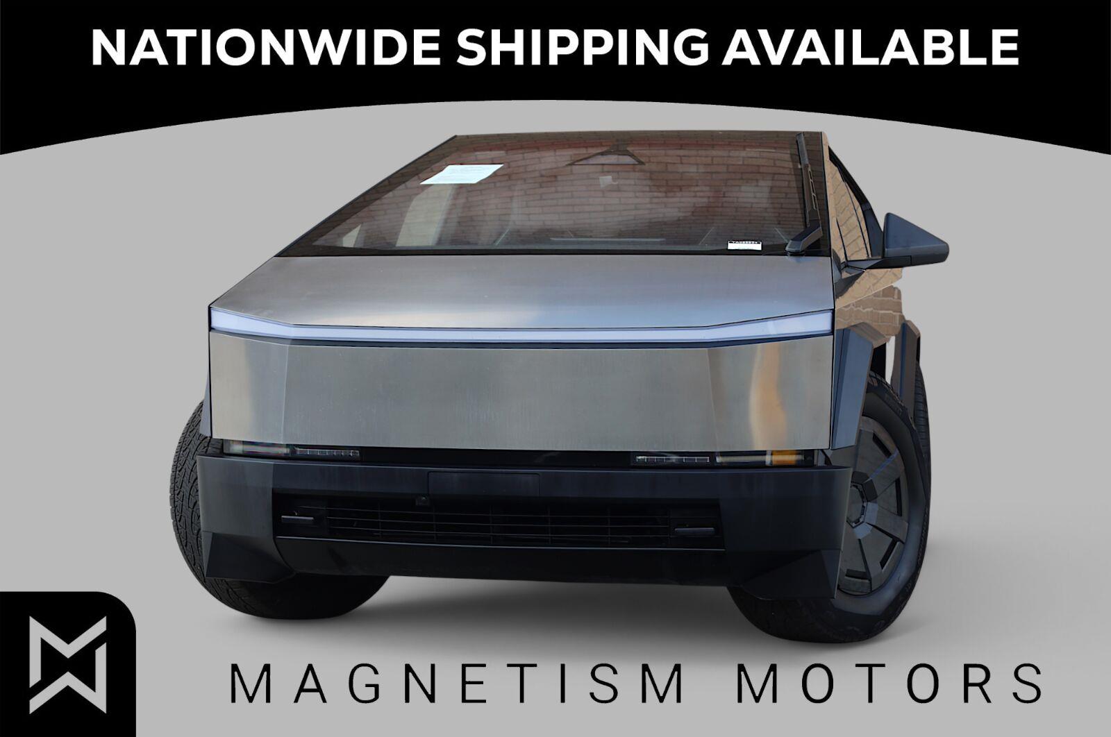 Gray (Stainless Steel Exoskeleton) 2026 Tesla Cybertruck Pickup Truck All-Wheel Drive Automatic