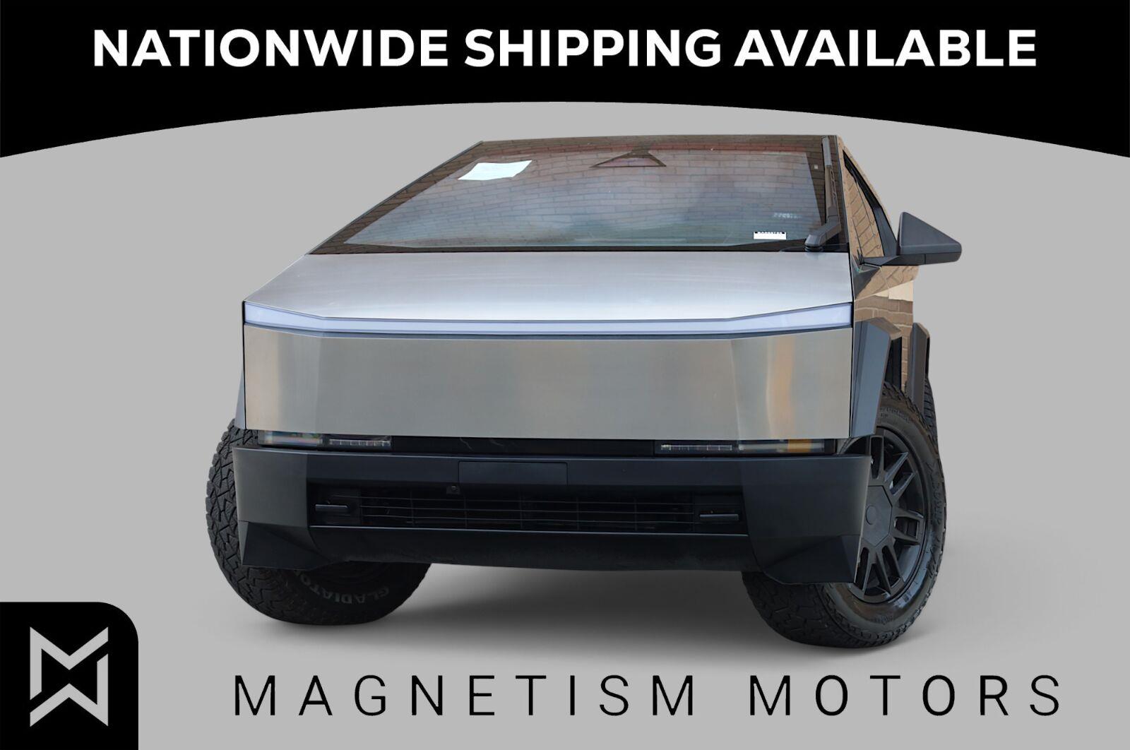 Gray (Ultra-Hard Stainless Steel) 2025 Tesla Cybertruck Pickup Truck All-Wheel Drive Automatic