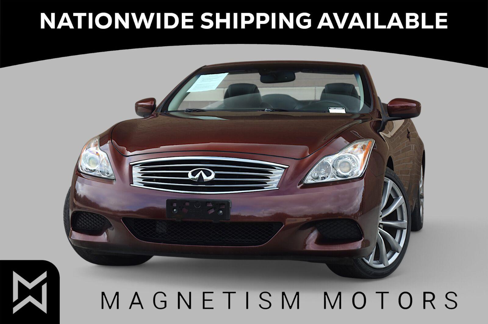 Midnight Garnet 2009 INFINITI G37 Convertible Rear-Wheel Drive Automatic