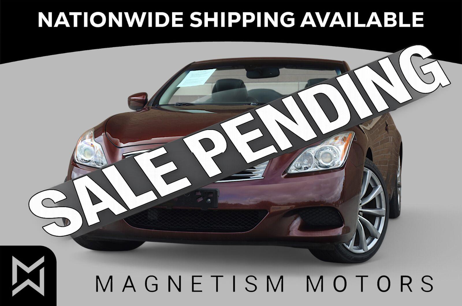 Midnight Garnet 2009 INFINITI G37 Convertible Rear-Wheel Drive Automatic