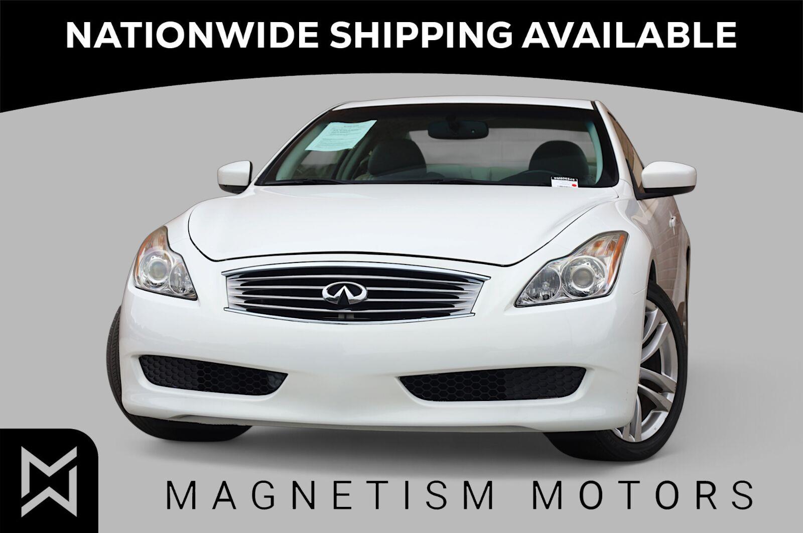 Moonlight White 2009 INFINITI G37 Coupe Rear-Wheel Drive Automatic